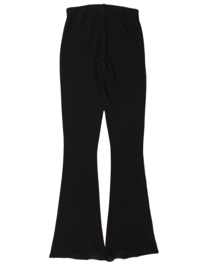 Leggings Flare pentru femei Zara UK 14 Poliester mediu negru