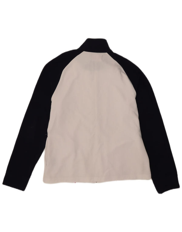 Jachetă de trening Kappa pentru femei UK 20 2XL Poliester color bloc alb