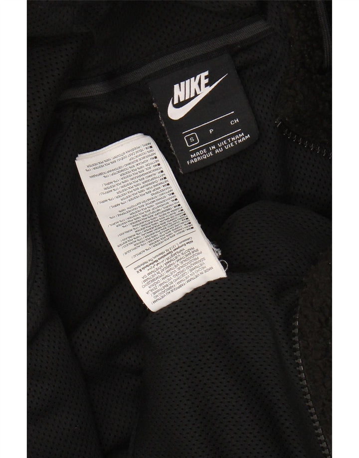 Jachetă fleece cu glugă Nike pentru bărbați UK 36 Poliester negru mic
