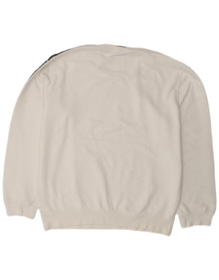 CHAMPION Mens Graphic Sweatshirt Jumper XL White