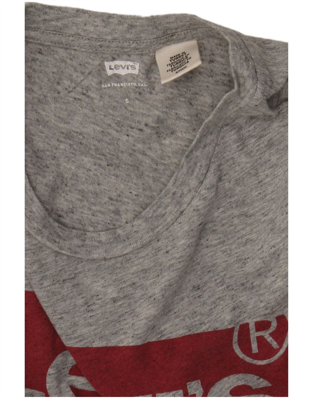 Tricou grafic Levi's pentru femei Top UK 10 Small Grey Flecked
