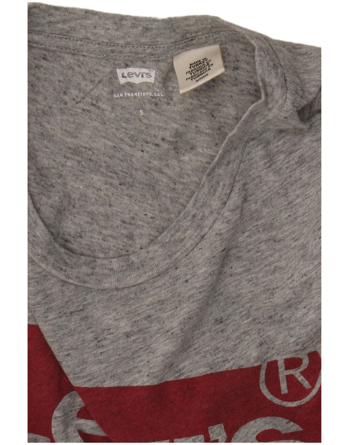Tricou grafic Levi's pentru femei Top UK 10 Small Grey Flecked