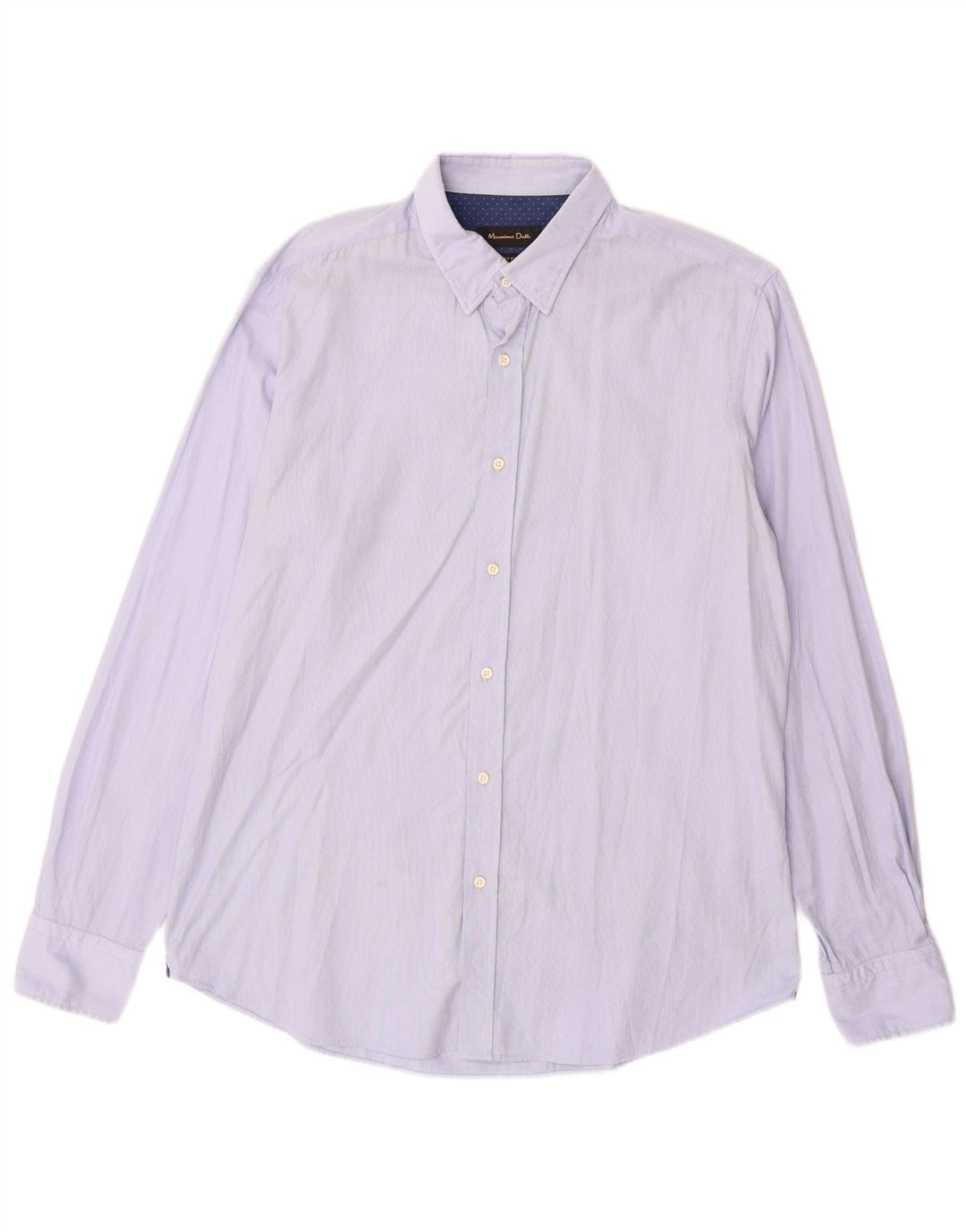Cămașă Massimo Dutti pentru bărbați, mare, albastru, bumbac