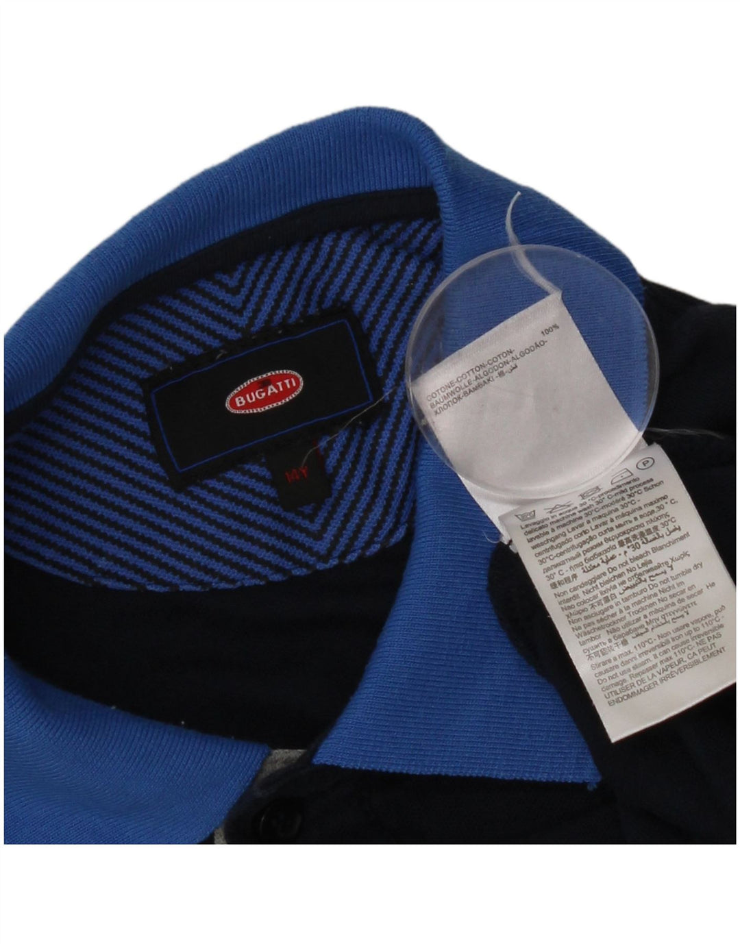 Tricou Polo Bugatti Băieți 13-14 Ani Bumbac Bleumarin