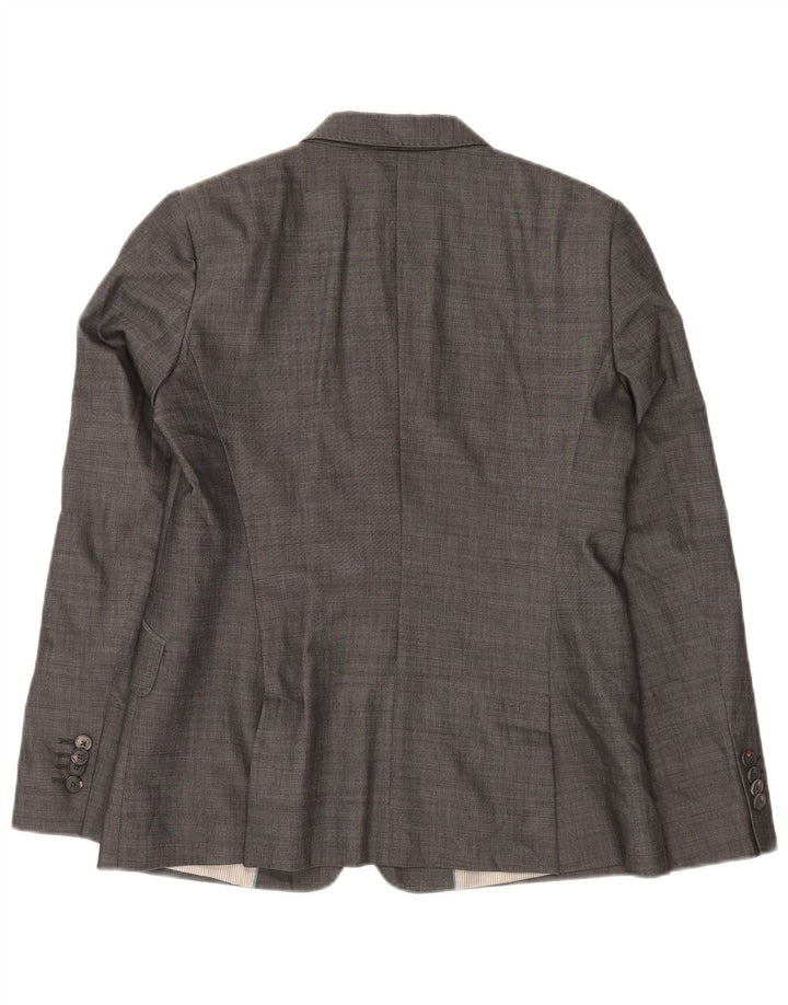 Massimo Dutti Jachetă pentru damă cu 2 nasturi EU 42 Bumbac mare gri