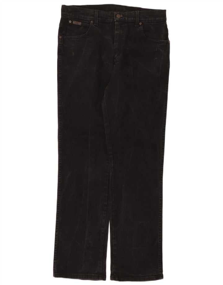 Blugi drepte stretch pentru bărbați Wrangler Texas W33 L32 bumbac negru