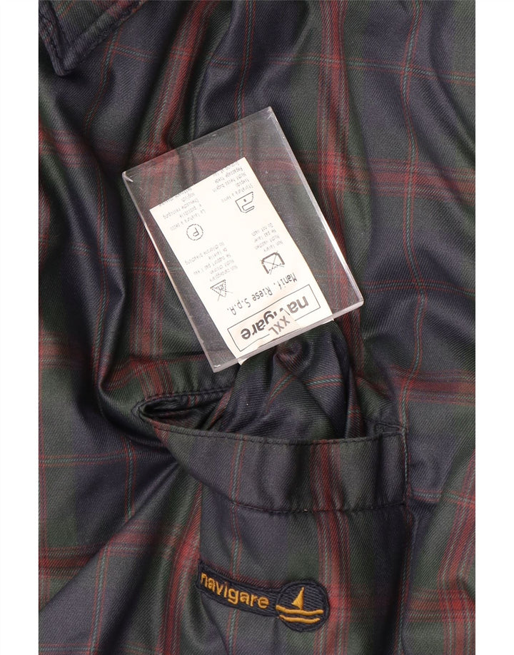 Jachetă reversibilă pentru bărbați NAVIGARE UK 44 2XL Lână bleumarin