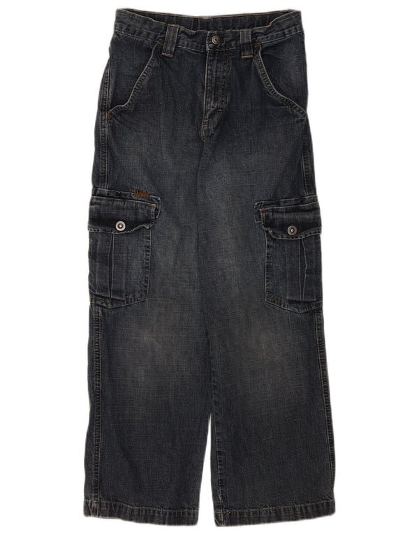 Blugi largi Wrangler Boys Cargo 11-12 ani W24 L25 Bumbac albastru