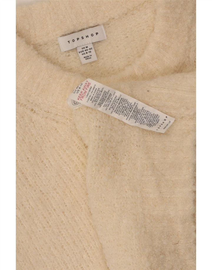 Topshop Womens Vest Tank Top UK 14 Medium Beige Poliester