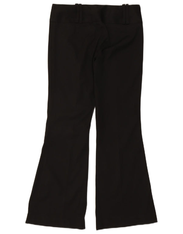 Topshop Pantaloni casual Flare pentru femei UK 10 Small W27 L29 Poliester negru