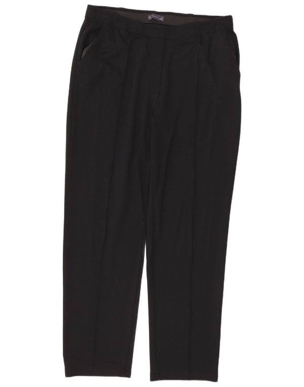 Pantaloni casual drepti pentru femei Marks & Spencer UK 16 Large W34 L30 Negru