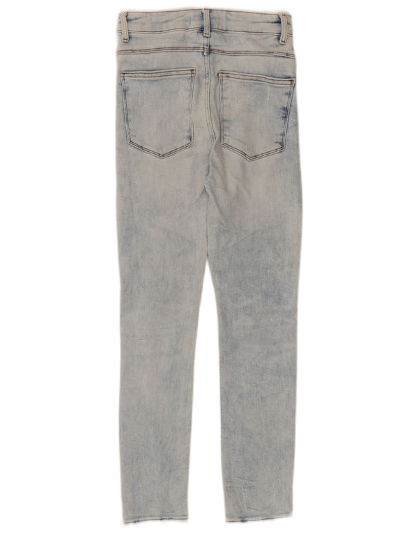 Blugi skinny distressed pentru femei Zara EU 36 XS W26 L27 Albastru