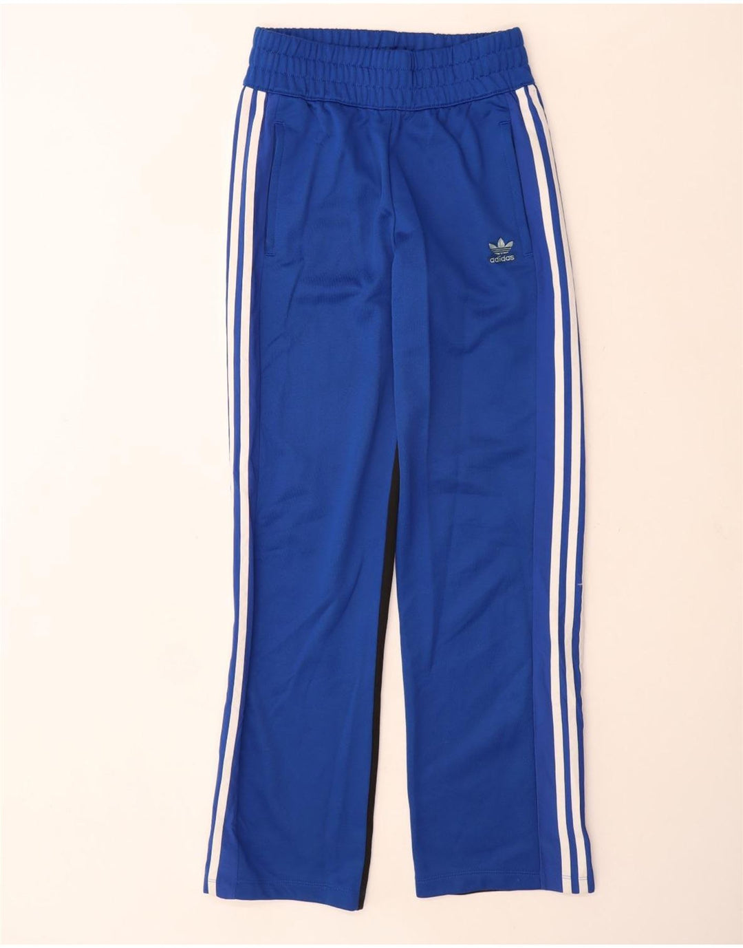 Pantaloni de trening Adidas pentru femei UK 8 Small Blue Colorblock Poliester