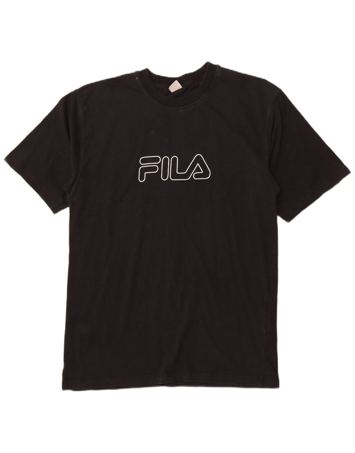 FILA Mens Graphic T-Shirt Top 2XL Black Cotton