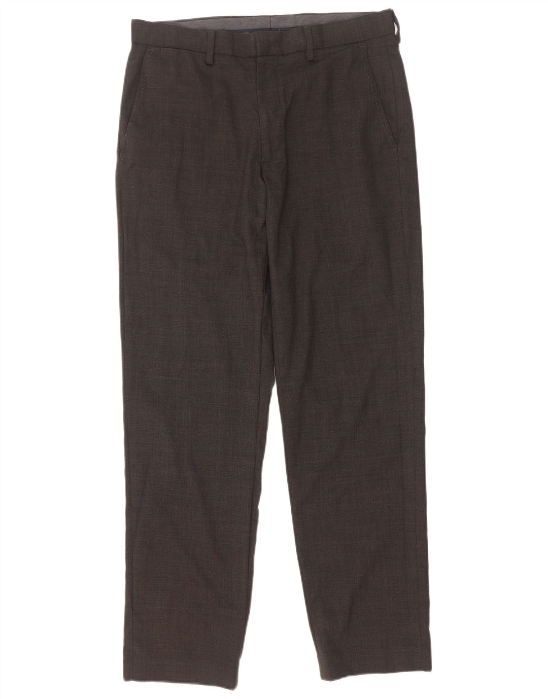 Pantaloni de costum pentru bărbați Marks & Spencer, cu tăiere obișnuită, L32 L31 Lână gri