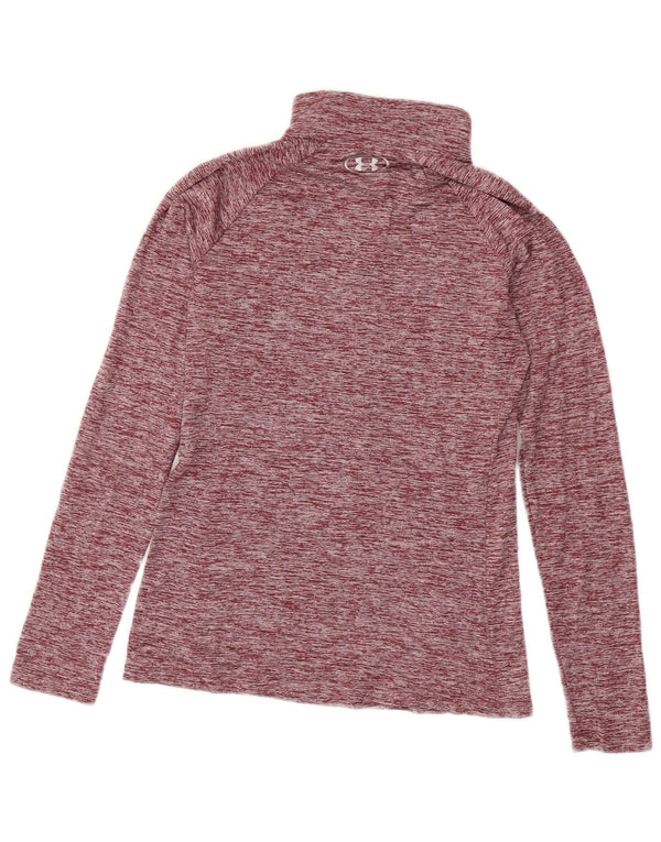 Top de trening Under Armour pentru femei Heat Gear Pullover UK 6 XS Burgundy