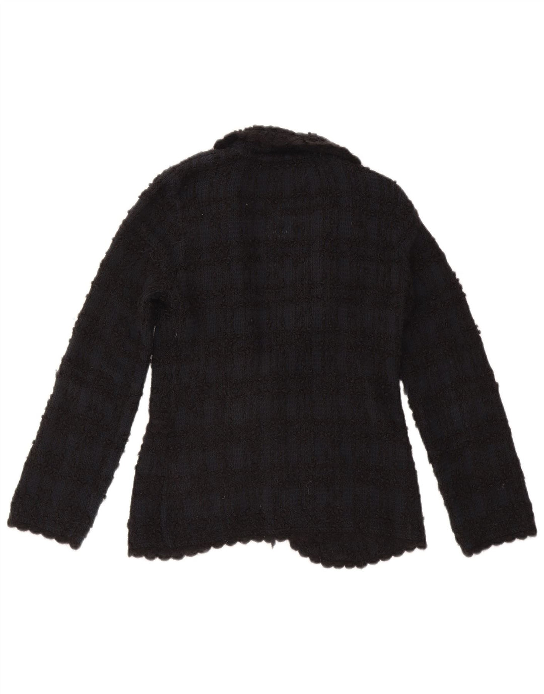 MONSOON Womens Front Tie Cardigan Sweater UK 12 Medium  Navy Blue Cotton