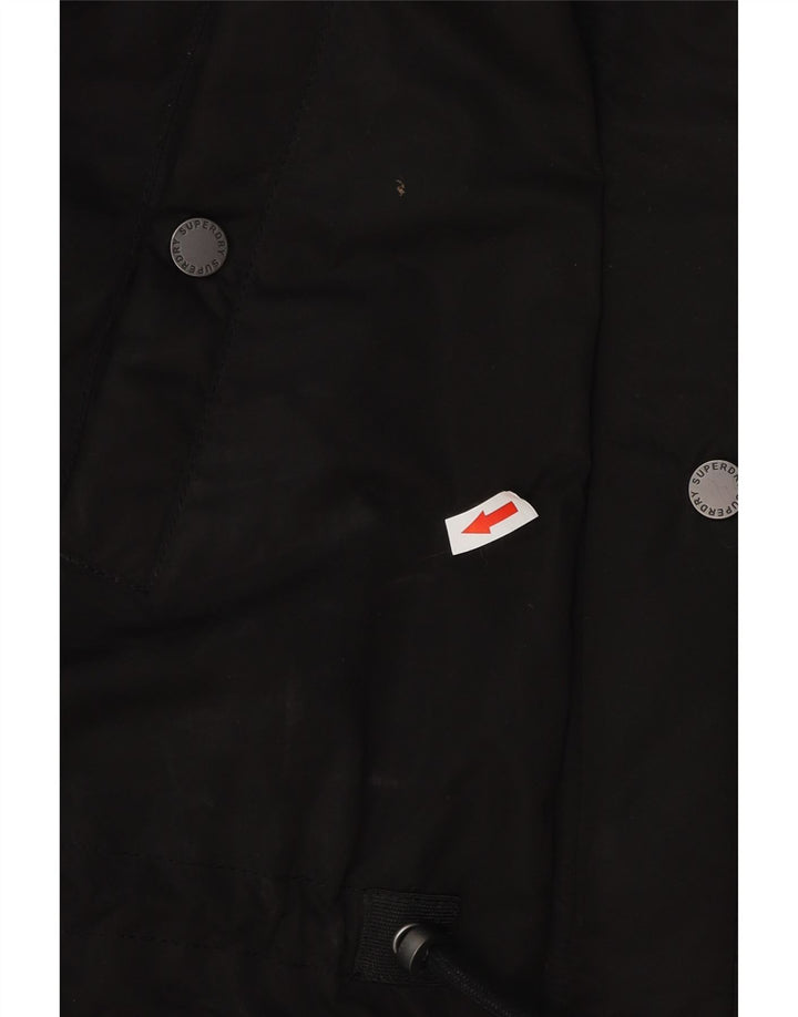 Jachetă parka supradimensionată pentru femei Superdry UK 16, mare, negru, poliester