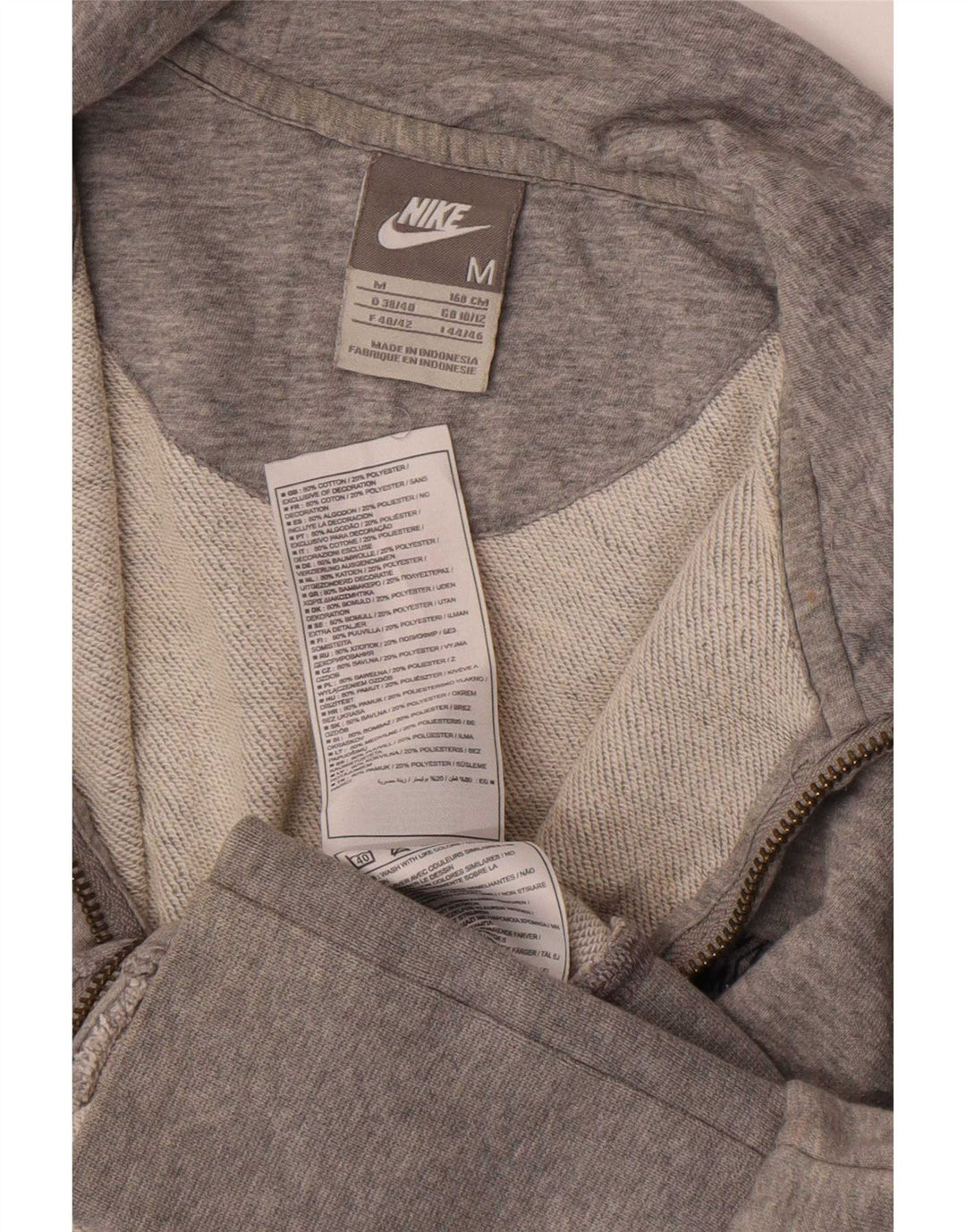 Jachetă de trening Nike pentru femei Marea Britanie 10/12, bumbac cu pete gri mediu