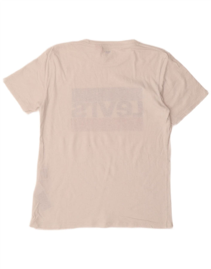 Tricou grafic pentru bărbați LEVI'S Top mic din bumbac alb