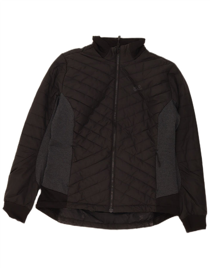 Jack Wolfskin Jachetă căptușită pentru femei UK 16, mare, negru, poliester