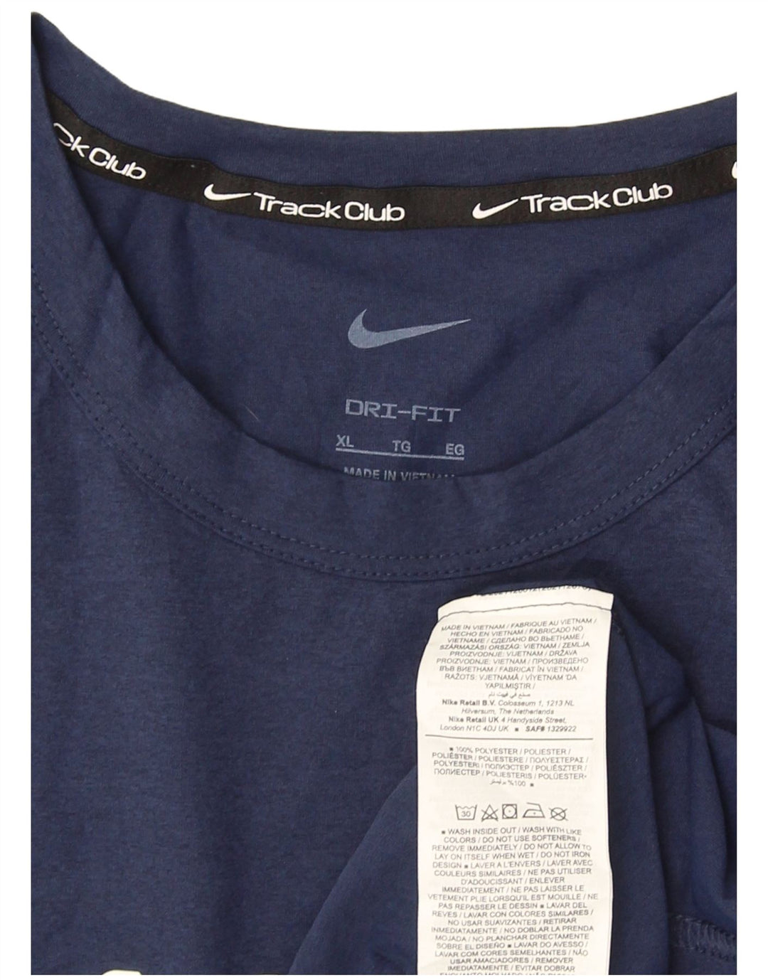Tricou grafic Nike Dri Fit pentru bărbați Top XL Bleumarin Poliester