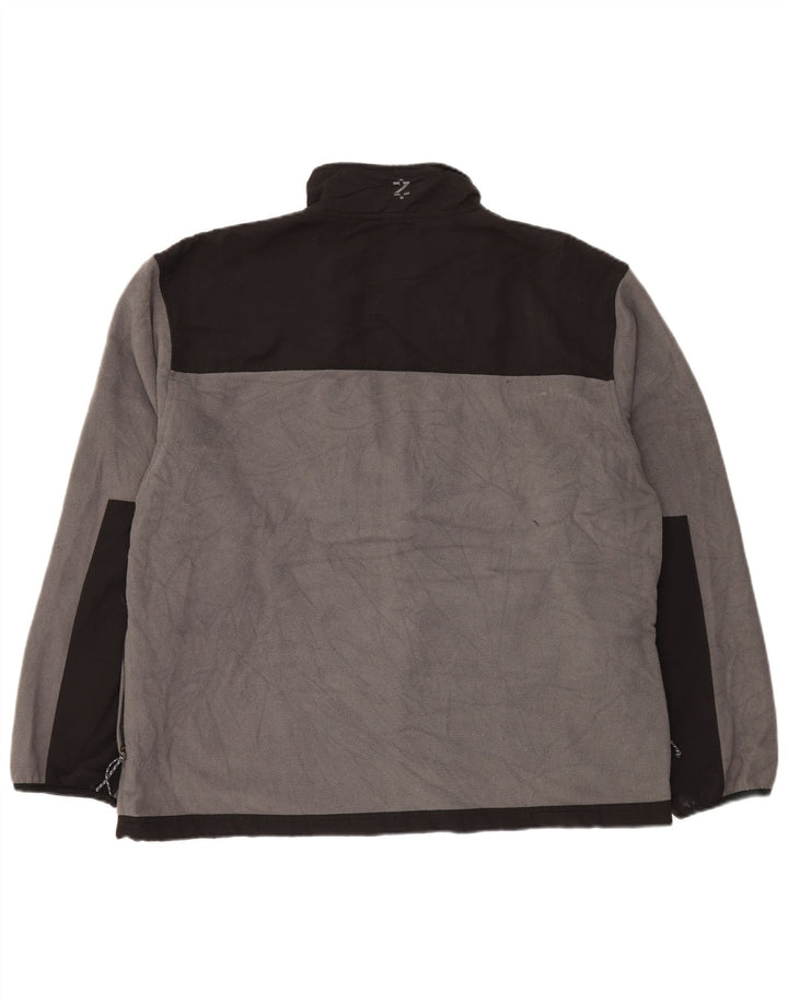 Jachetă fleece pentru bărbați IZOD UK 44 2XL Gri Poliester color bloc