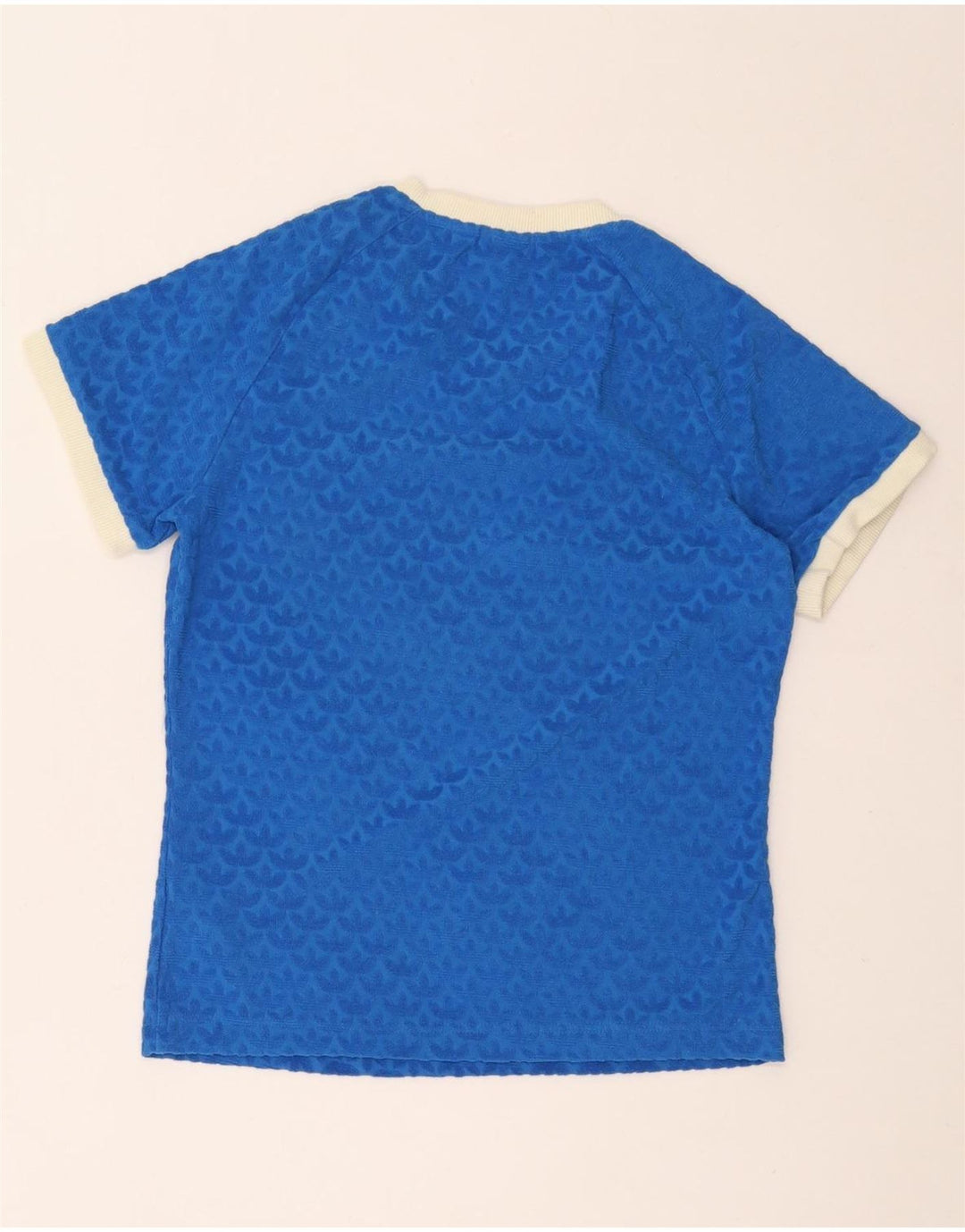 Tricou grafic Adidas pentru femei Top UK 14 Medium Blue Bumbac