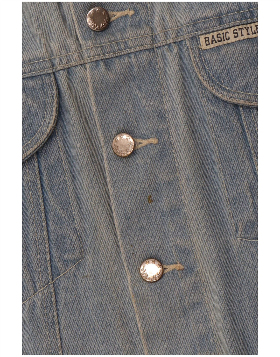 MARCEL CLAIR Gilet de denim pentru bărbați UK 42 XL Bumbac albastru