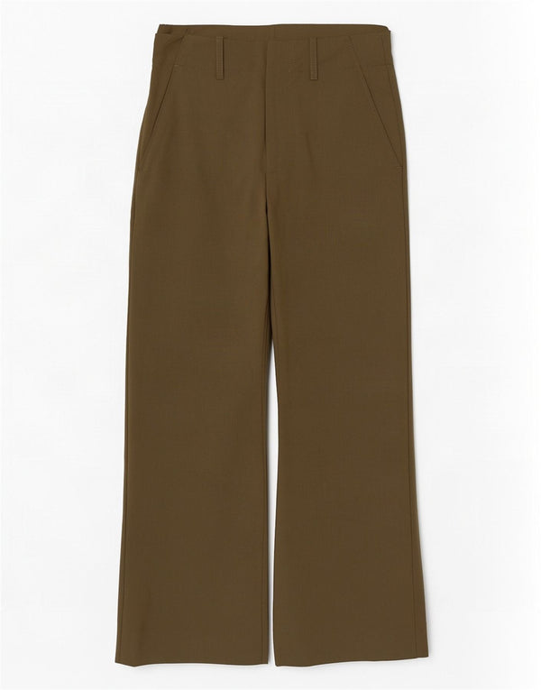 Pantaloni chino pentru femei cu talie înaltă Zara XS L24 L28 Kaki Poliester