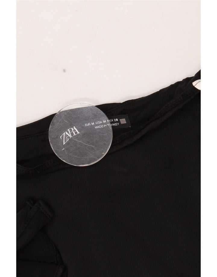 Fusta Midi pentru Femei Zara Medium W28 Negru