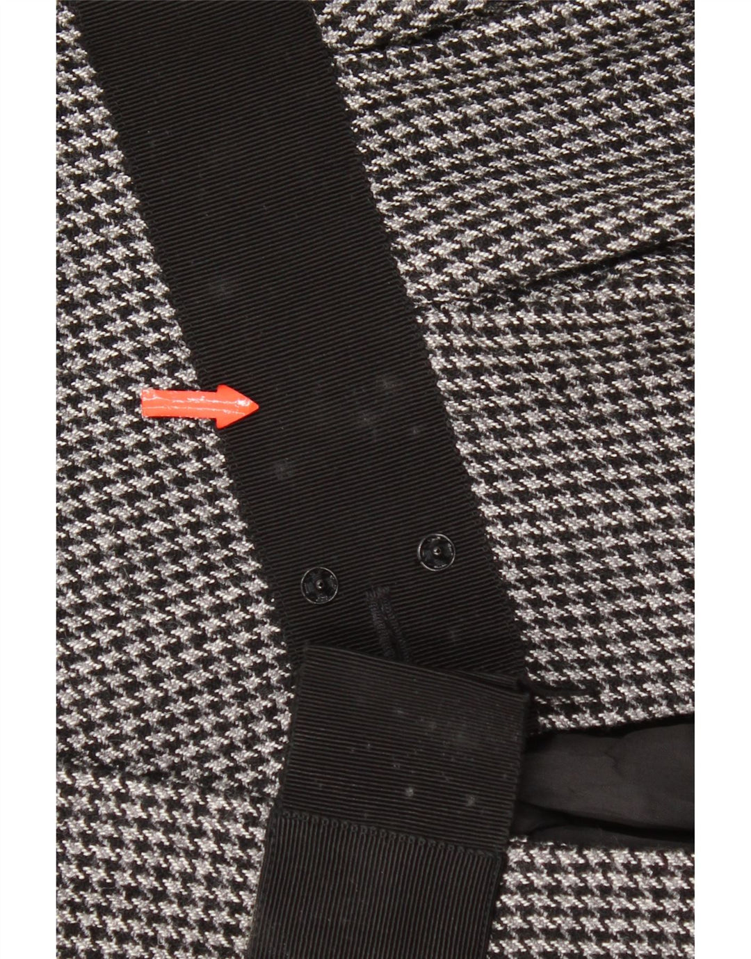 Jachetă Blazer Crop 2 Button pentru femei Max & Co. UK 14 Medium Gri Houndstooth