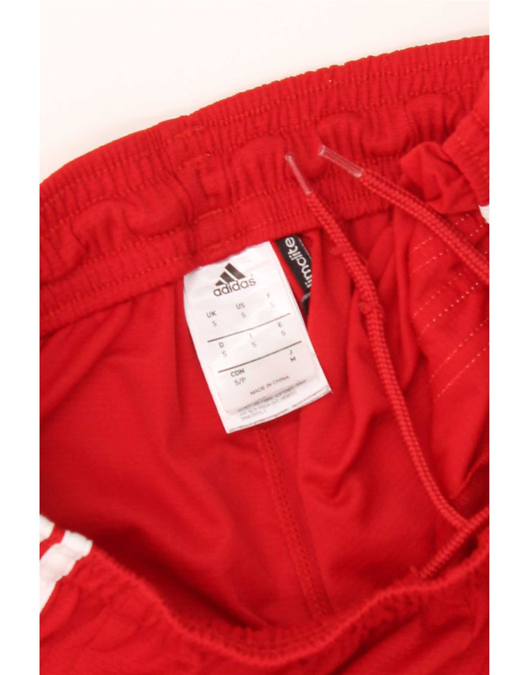 Pantaloni scurți sport pentru bărbați Adidas Climalite, poliester roșu mic