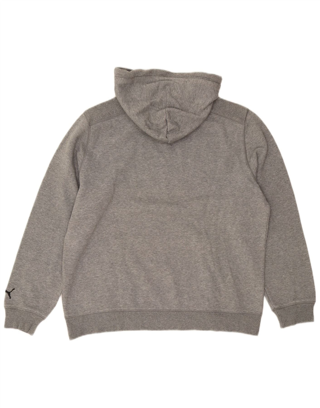 Pulover Puma pentru bărbați cu capota, mare, gri, bumbac