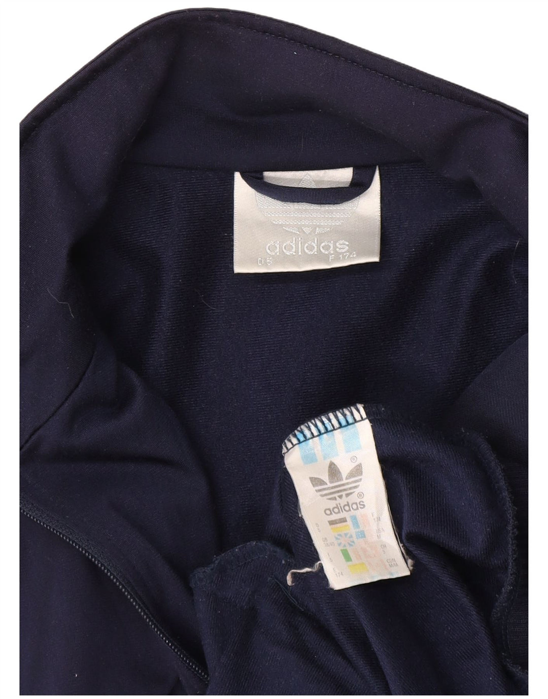 Jachetă de trening pentru bărbați Adidas Marea Britanie 38/40 Poliester, albastru bleumarin mediu