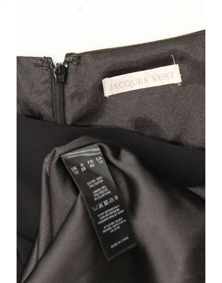 Rochie peplum fără mâneci pentru femei JACQUES VERT UK 12 Poliester mediu negru