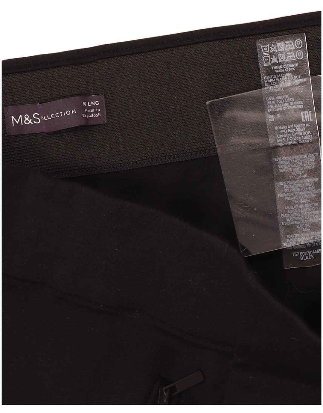 MARKS & SPENCER Pantaloni skinny casual pentru femei UK 16 Large W34 L30 Negru