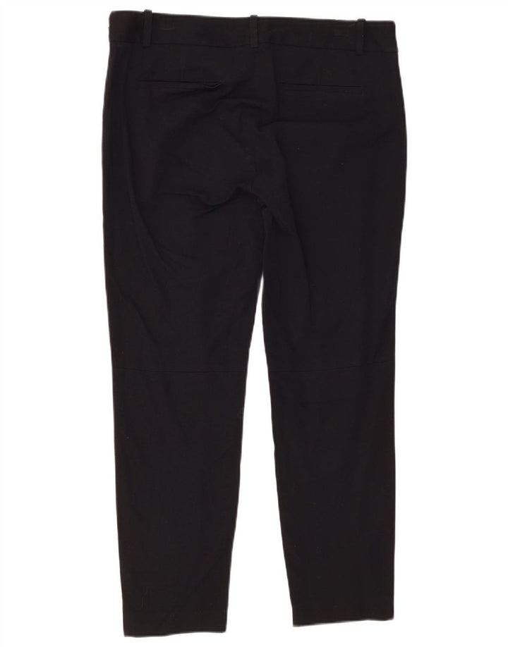 Pantaloni tăiați pentru femei J. CREW Stretch Slim US 8 Medium W30 L26 Negru