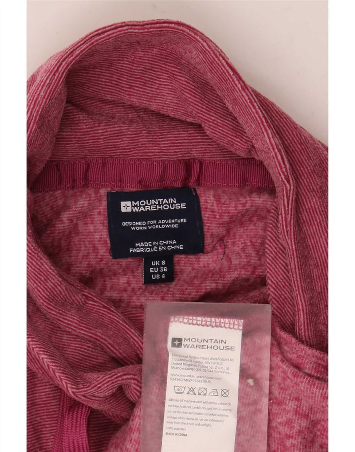 Pulover din lână pentru femei Mountain Warehouse UK 8, poliester cu dungi roz, mic