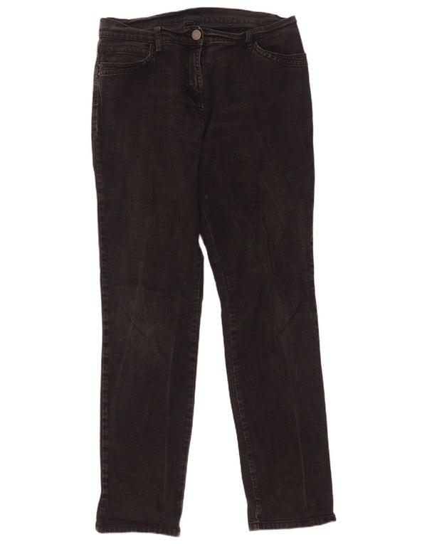 Blugi subțiri pentru femei Marks & Spencer UK 14 Large W32 L32 Bumbac negru