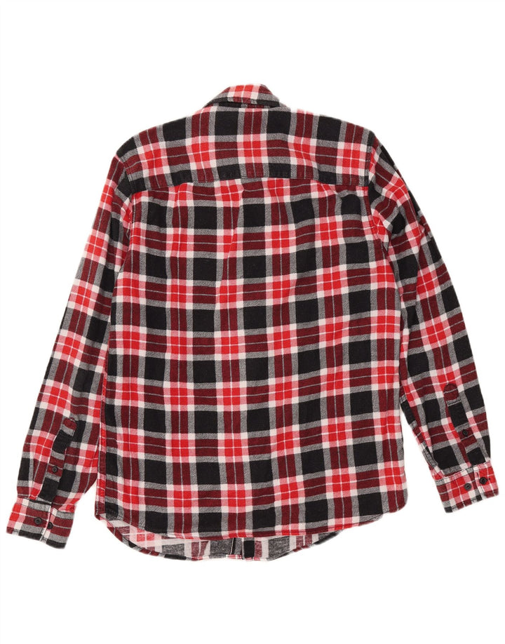 Cămașă de flanel pentru bărbați JACK & JONES, bumbac cu carouri roșii medii