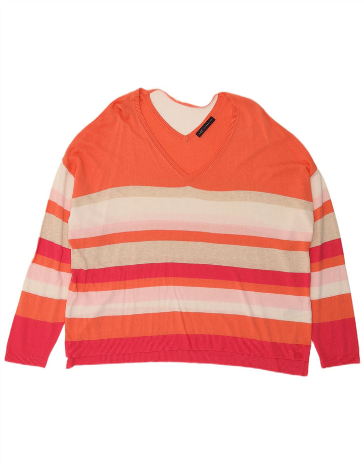 Pulover cu decolteu în V pentru femei Marks & Spencer UK 24 4XL Multicolor