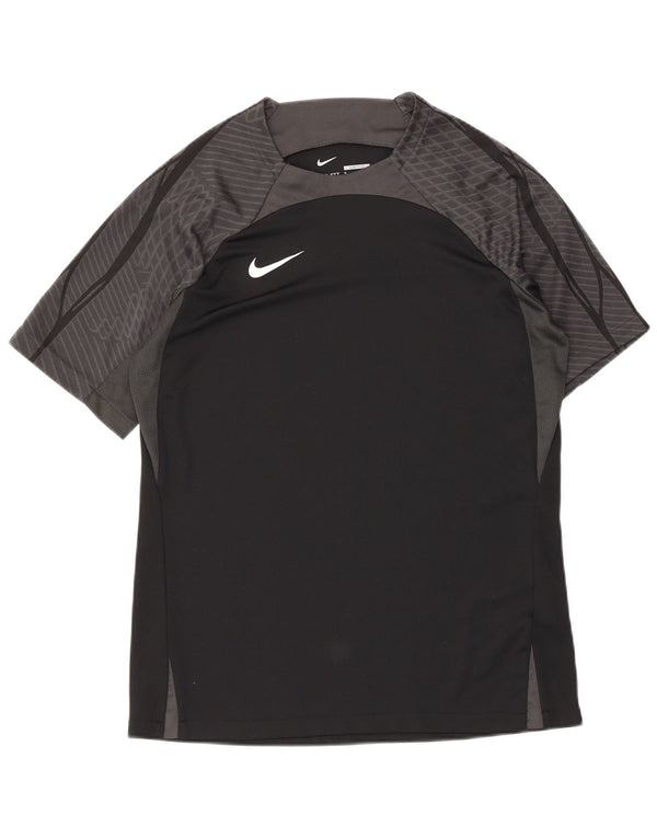 Tricou Nike Dri Fit Slim Fit Top Mediu Negru Poliester Colorblock