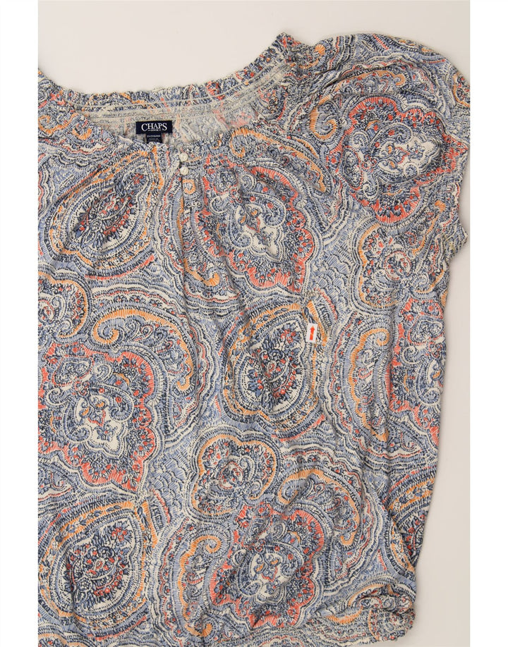 CHAPS Womens Blouse Top UK 20 2XL Multicoloured Paisley Cotton Vintage Chaps and Second-Hand Chaps from Messina Hembry 
