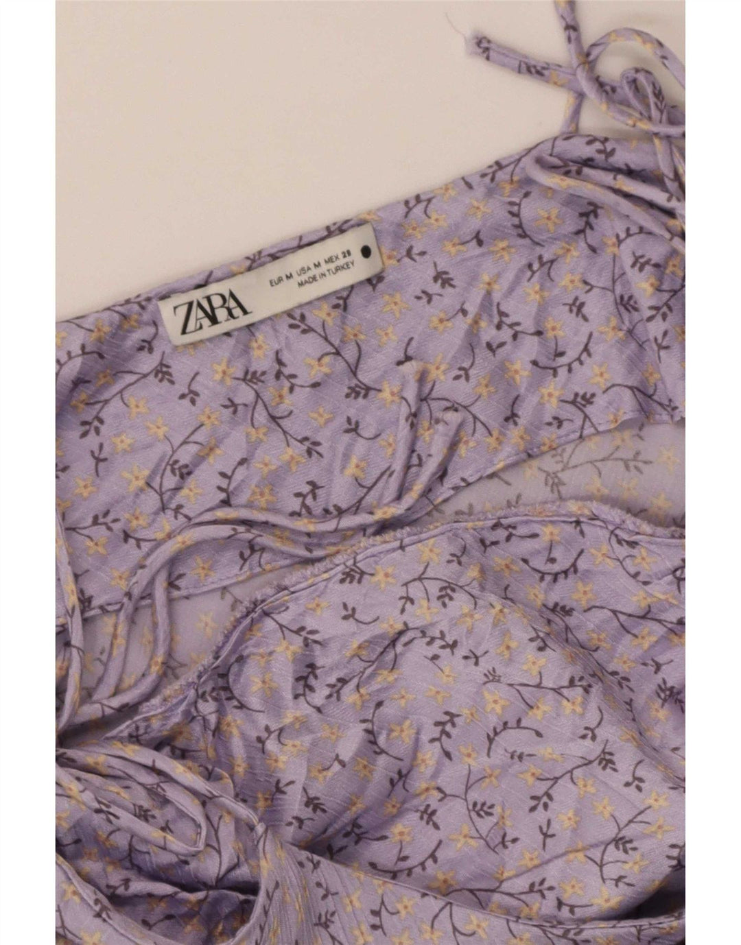 Rochie de soare pentru femei Zara UK 12 Medium Purple Floral