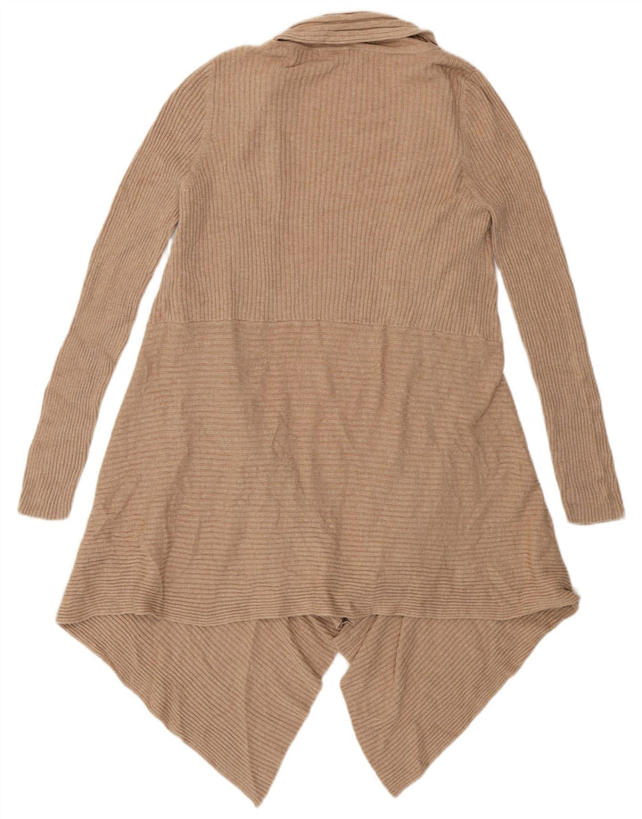 Pulover cardigan deschis asimetric pentru femei Marks & Spencer UK 16 mare bej