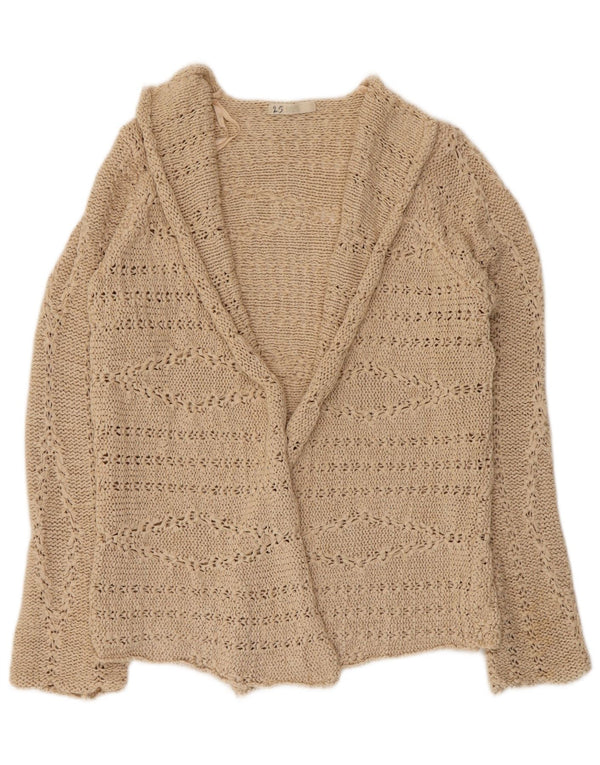 Pulover cardigan deschis pentru femei Marks & Spencer UK 12 Medium Bej Acrilic