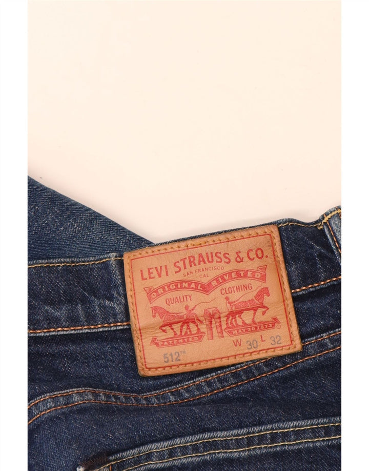 Blugi conici pentru bărbați Levi's 512 Slim Tapered W30 L30 Blue Bumbac
