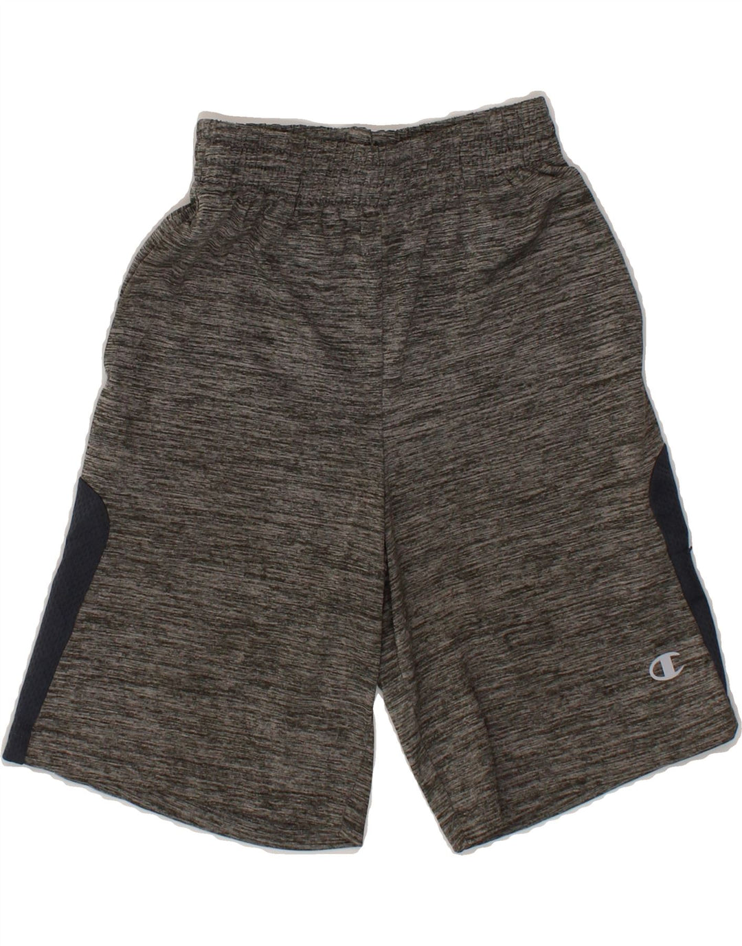 CHAMPION Boys Sport Shorts 7-8 Years Grey Pinstripe Polyester Vintage Champion and Second-Hand Champion from Messina Hembry 