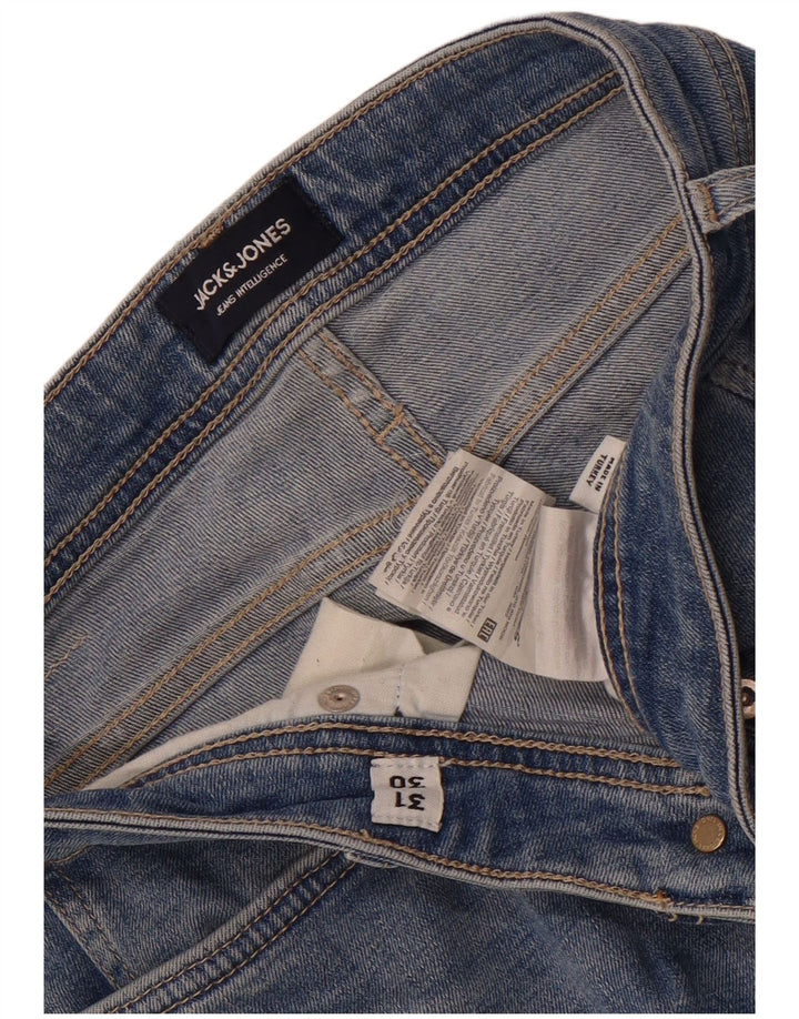 Blugi Jack & Jones GLENN Slim pentru bărbați W31 L30 bumbac albastru